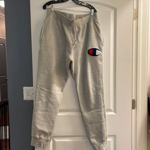 Champion gray embroidered logo joggers xl